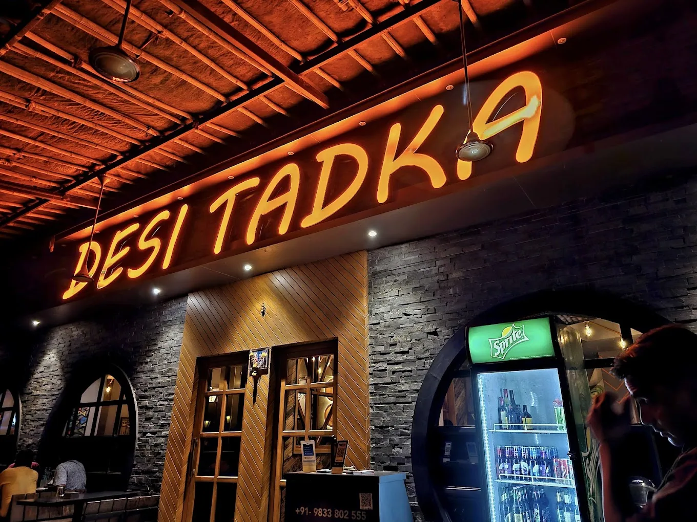 Desi Tadka in orange neon